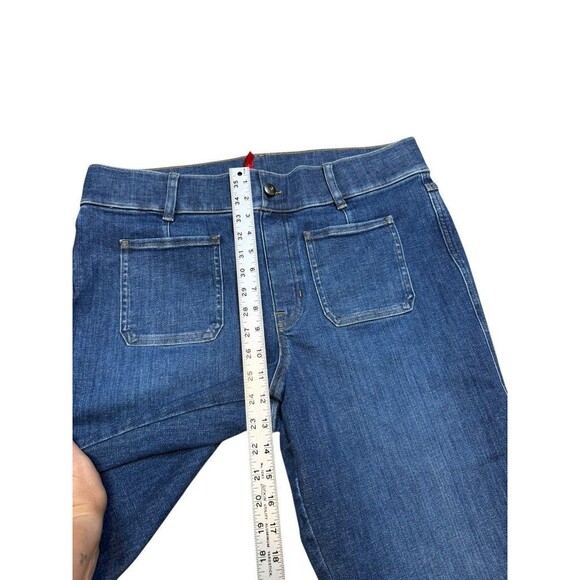 Spanx SPANXshape EveryWear Flare Jeans Womens Size 1X Patch Pockets Denim 20850R - Picture 8 of 9